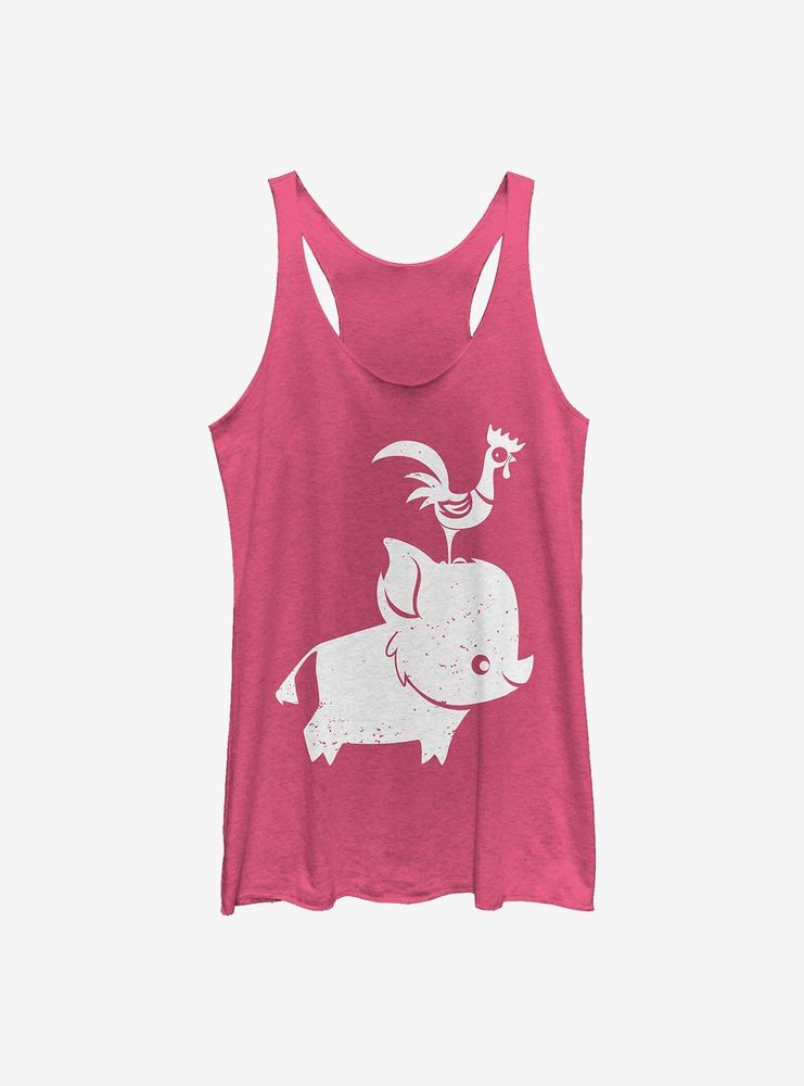 Disney Moana Pua And Hei Womens Tank Top