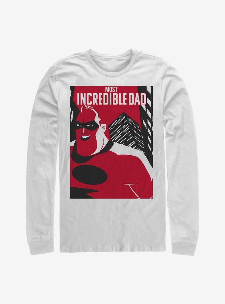 Disney Pixar The Incredibles Dad Poster Long-Sleeve T-Shirt