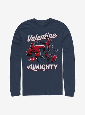 Disney Pixar The Incredibles Valentine Almighty Long-Sleeve T-Shirt