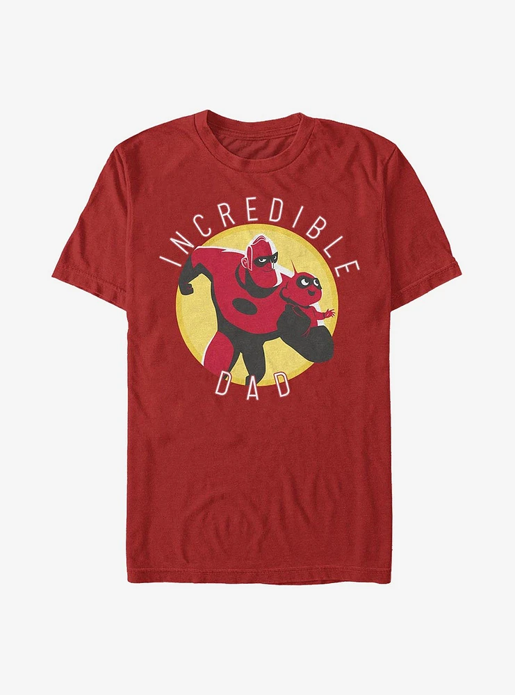 Disney Pixar The Incredibles Incredible Dad Circle T-Shirt