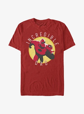 Disney Pixar The Incredibles Incredible Dad Circle T-Shirt