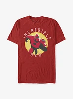 Disney Pixar The Incredibles Incredible Dad Circle T-Shirt