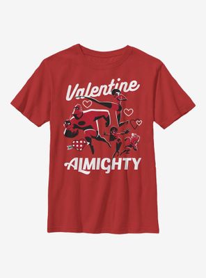 Disney Pixar The Incredibles Valentine Almighty Youth T-Shirt