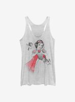 Disney Snow White And The Seven Dwarfs Sketch Vignette Womens Tank Top