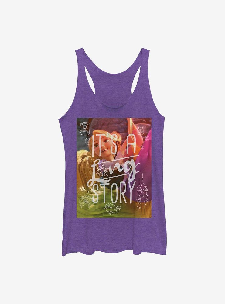 Disney Tangled Long Story Womens Tank Top