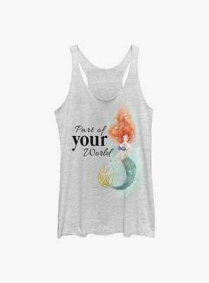 Disney The Little Mermaid Peaceful Ariel World Womens Tank Top