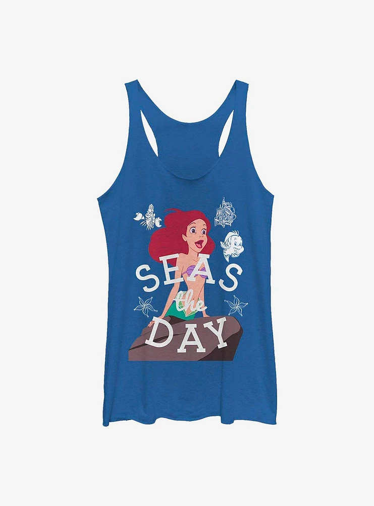 Disney The Little Mermaid Seas Day Simple Womens Tank Top