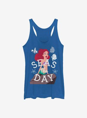 Disney The Little Mermaid Seas Day Simple Womens Tank Top