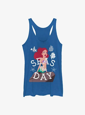 Disney The Little Mermaid Seas Day Simple Womens Tank Top