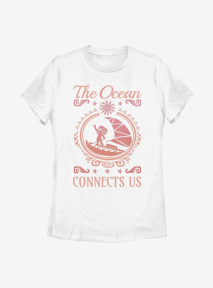 Disney Moana Connect Us Womens T-Shirt