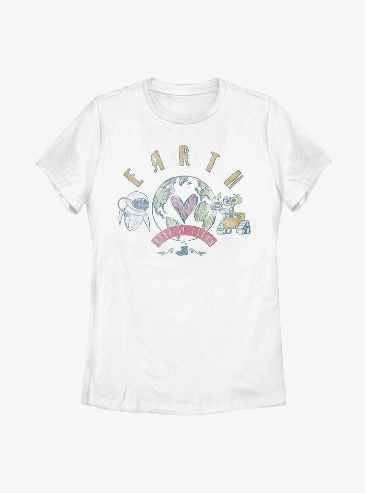 Disney Pixar WALL-E Ocean Love Womens T-Shirt