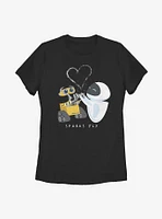 Disney Pixar WALL-E Sparks Fly Womens T-Shirt