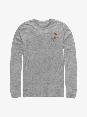 Disney Pixar Toy Story Woody Faux Pocket Long-Sleeve T-Shirt