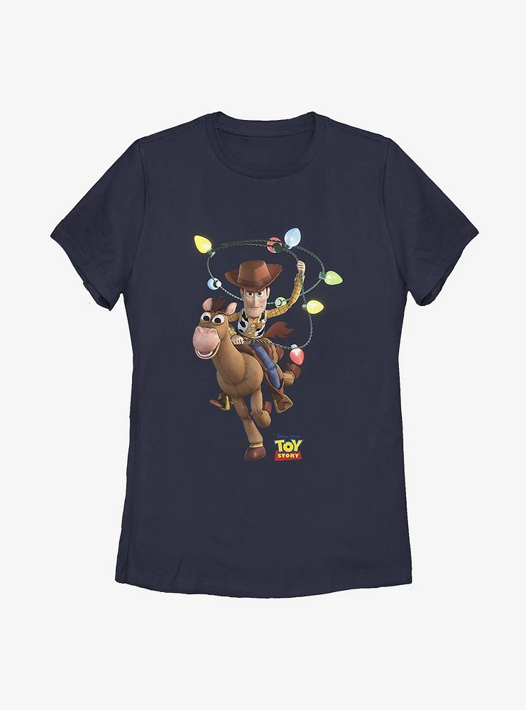 Disney Pixar Toy Story Holiday Lasso Womens T-Shirt