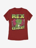 Disney Pixar Toy Story Rexcellent Heart Womens T-Shirt