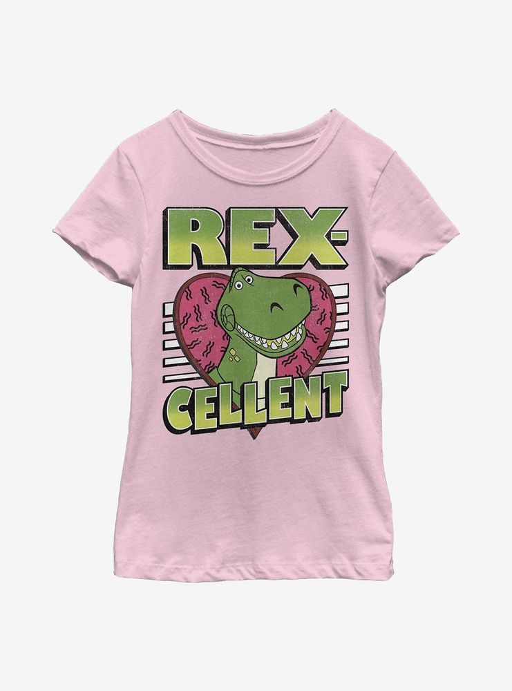 Disney Pixar Toy Story Rexcellent Heart Youth Girls T-Shirt