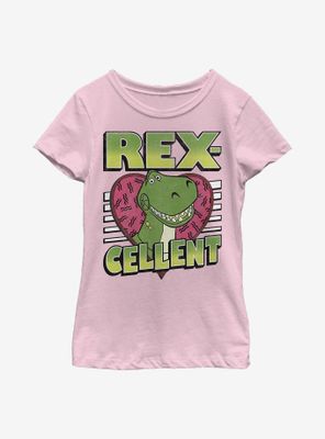Disney Pixar Toy Story Rexcellent Heart Youth Girls T-Shirt
