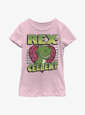 Disney Pixar Toy Story Rexcellent Heart Youth Girls T-Shirt