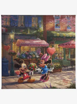 Disney Mickey and Minnie Sweetheart Cafe Gallery Wrapped Canvas