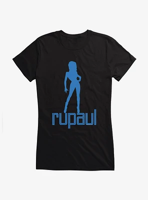 RuPaul Blue Silhouette Girls T-Shirt