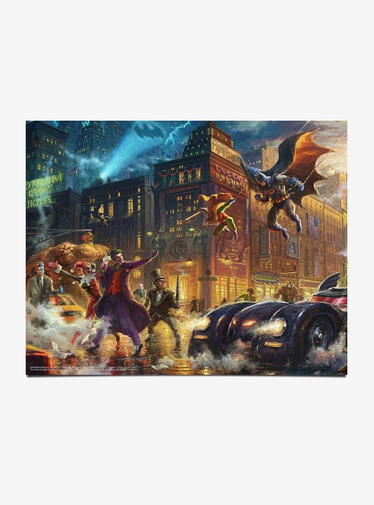 DC Comics The Dark Knight Saves Gotham City Art Print