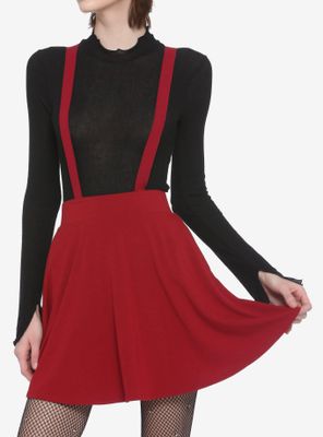 Red Suspender Circle Skirt