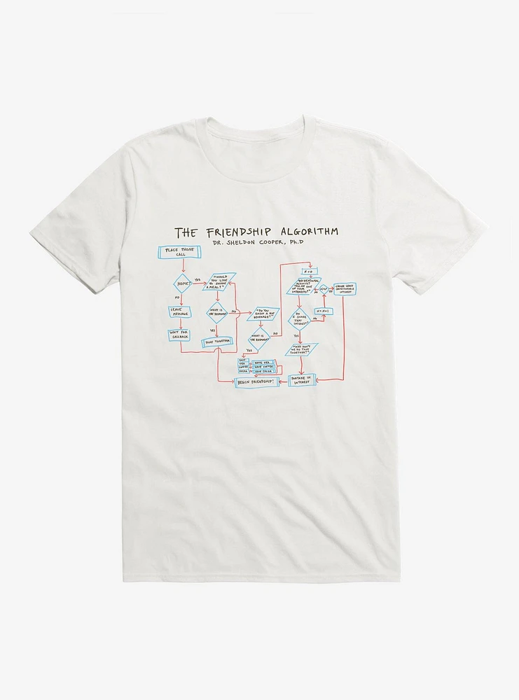The Big Bang Theory Friendship Algorithm T-Shirt