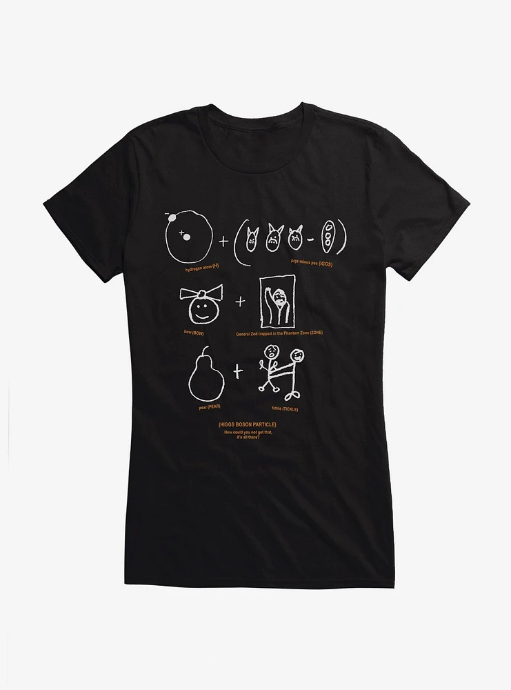 The Big Bang Theory Higgs Boson Particle Girls T-Shirt