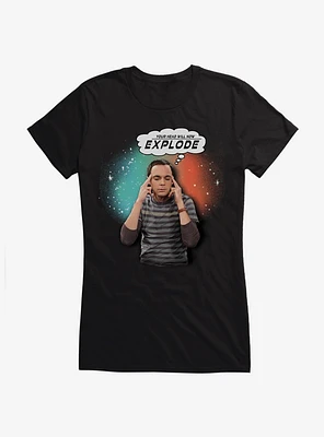 The Big Bang Theory Sheldon Cooper Your Head Will Explode Girls T-Shirt