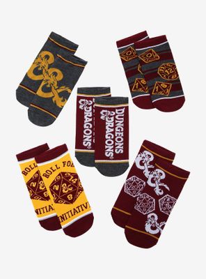 Dungeons & Dragons Allover Print Crew Sock Set - BoxLunch Exclusive