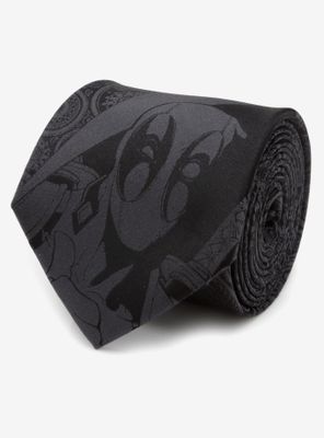 Marvel Deadpool Hidden Paisley Black Silk Tie
