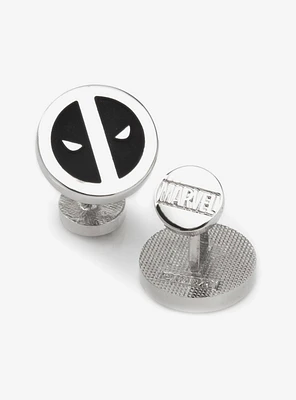 Marvel Deadpool Silver Mask Cufflinks