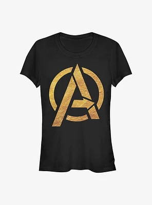 Marvel Avengers Gold Logo Girls T-Shirt