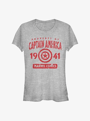 Marvel Captain America Captains Property Girls T-Shirt