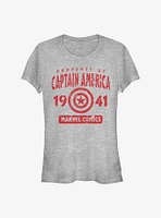 Marvel Captain America Captains Property Girls T-Shirt