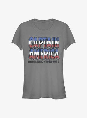 Marvel Captain America Living Legend Girls T-Shirt