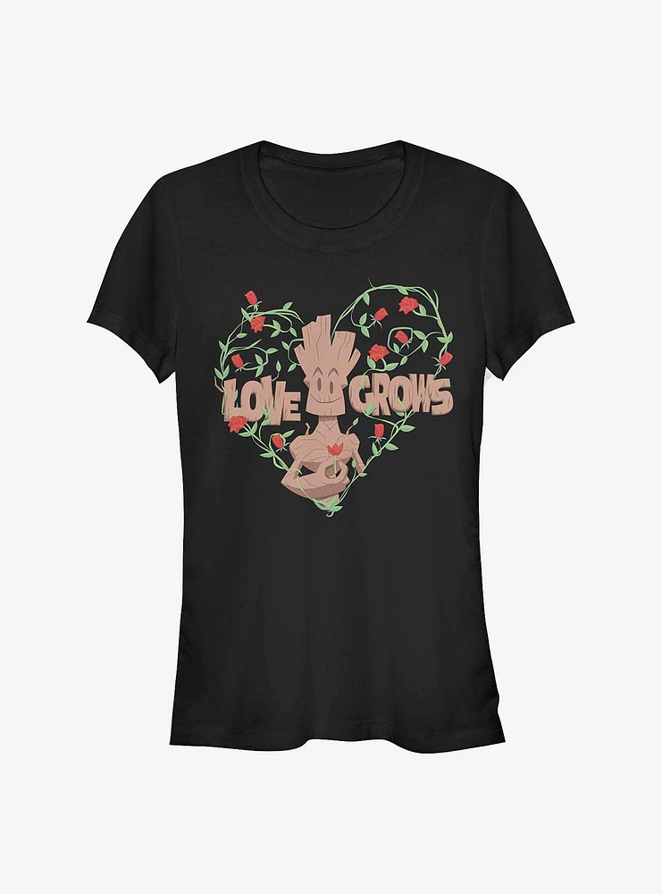 Marvel Guardians Of The Galaxy Love Grows Girls T-Shirt