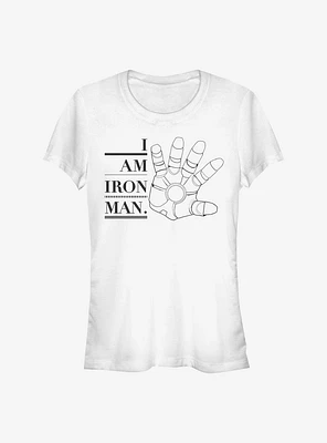 Marvel Iron Man Hand Girls T-Shirt