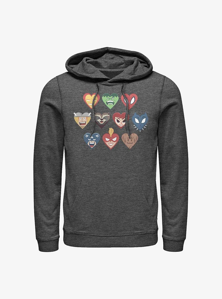 Marvel Avengers Hero Hearts Hoodie