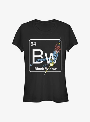 Marvel Black Widow Periodic Girls T-Shirt