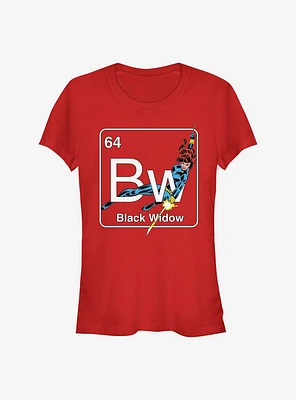 Marvel Black Widow Periodic Girls T-Shirt