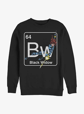 Marvel Black Widow Periodic Crew Sweatshirt