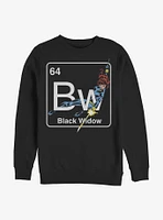 Marvel Black Widow Periodic Crew Sweatshirt