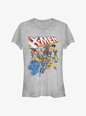 Marvel X-Men Distressed Group Shot Girls T-Shirt