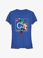 Marvel Captain America Periodic Girls T-Shirt