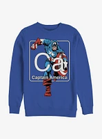 Marvel Captain America Periodic Crew Sweatshirt