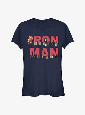 Marvel Iron Man Halftone Girls T-Shirt