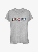 Marvel Spider-Man Comic THWIP Girls T-Shirt