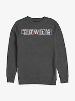 Marvel Spider-Man Comic THWIP Crew Sweatshirt