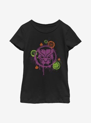 Marvel Avengers Panther Stencil Youth Girls T-Shirt